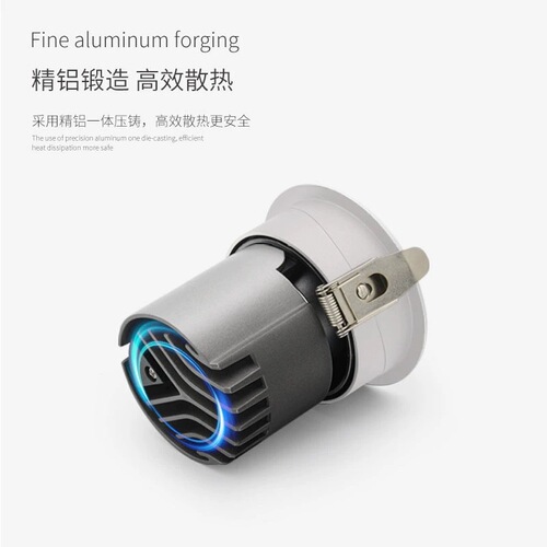 Juxiang deep-hidden anti-glare cob spotlight ceiling light home living room wall washer led embedded main light lighting