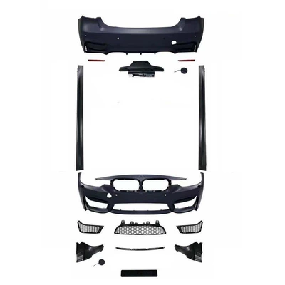 3 Series modification, M3 large Big Surrounded - m3-front-bumper-rear-bumper-side-skirts-11-freight-collect