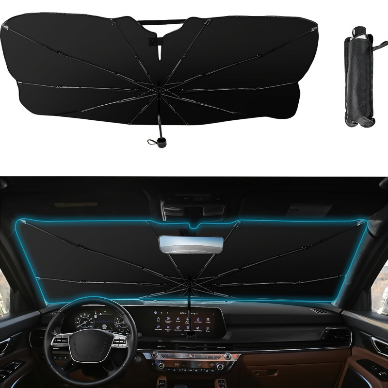 2026秋冬跨境外贸新款汽车挡风玻璃遮阳伞可折叠汽车遮阳伞