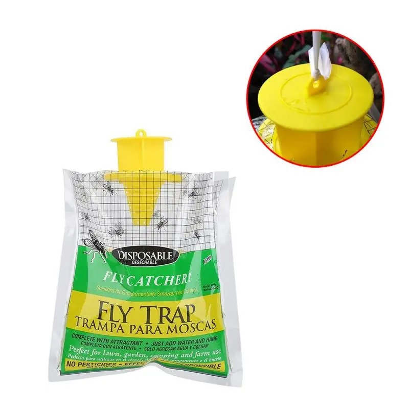 Fly Trap Bag, Fly Trap, Fly Cage, Fly Attractant, Hanging Fly Attractant Bag