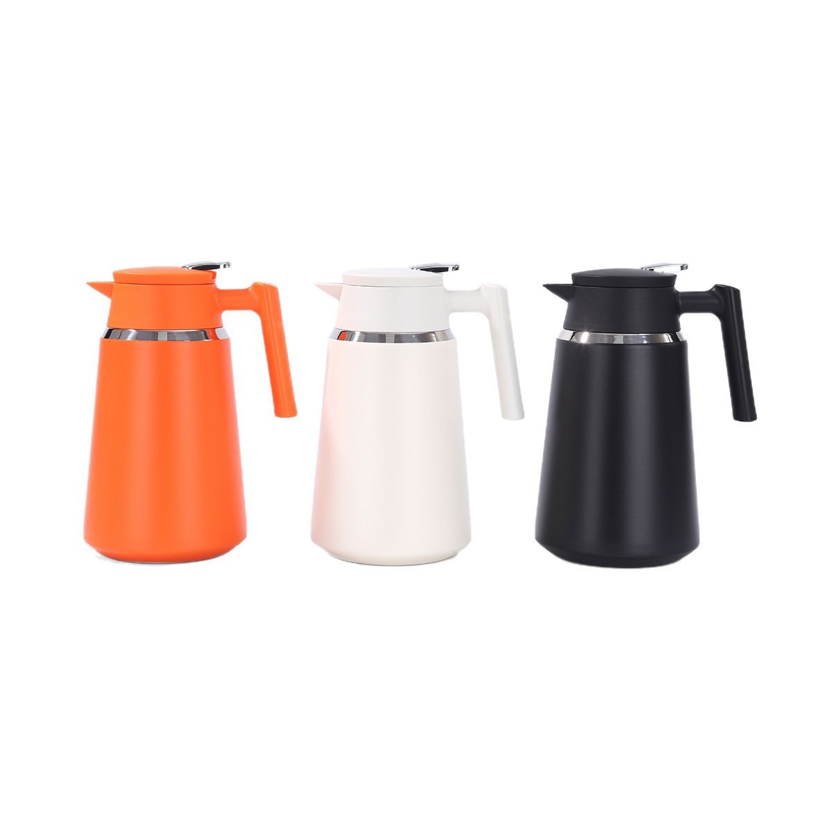 Nueva cafetera de color sólido 304 taza de vacío de acero inoxidable para el hogar dormitorio de estudiantes hervidor de agua de separación de té