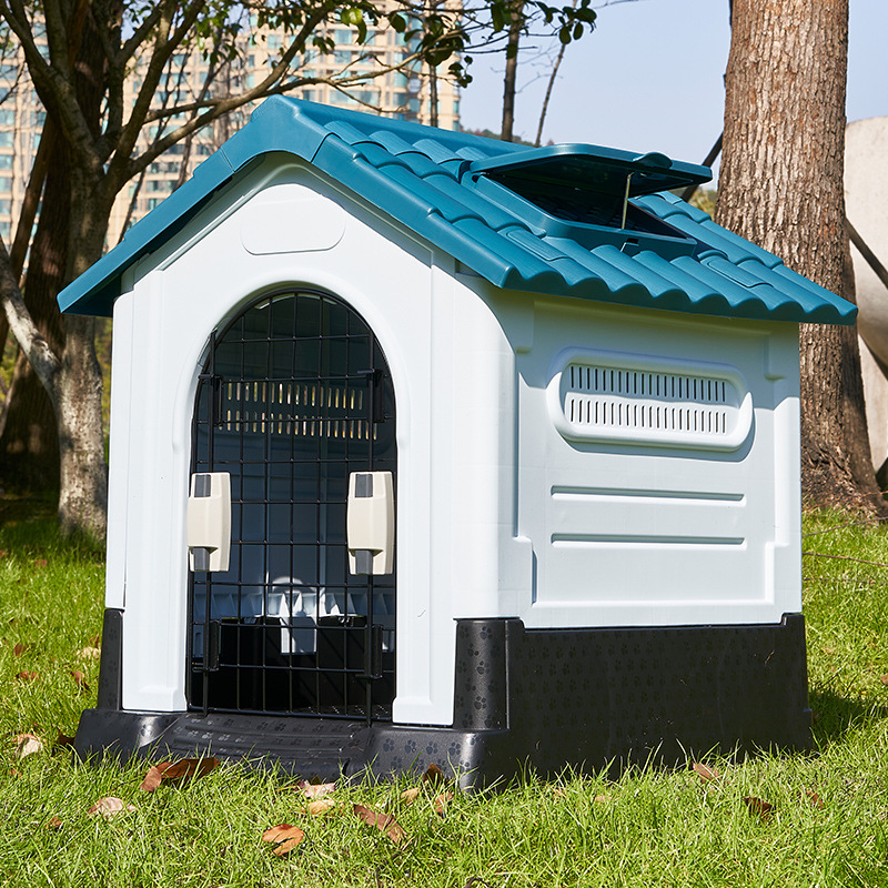 Outdoor Dog Kennel Is Warm,Rainproof And Waterproof For All Seasons.Dog House With Toilet,Small And Medium-sized Dog Cage,Removable And Washable In Summer.