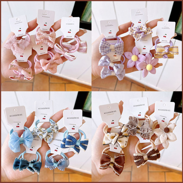 Children's hair rope with bow