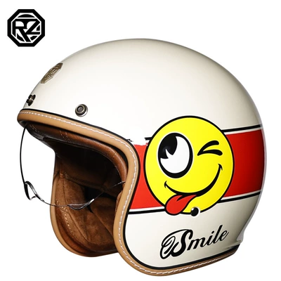 Dəbilqə (Kaska) aksesuarları — Year Round Personalized 3C Certification - m-smile-yellow-inside