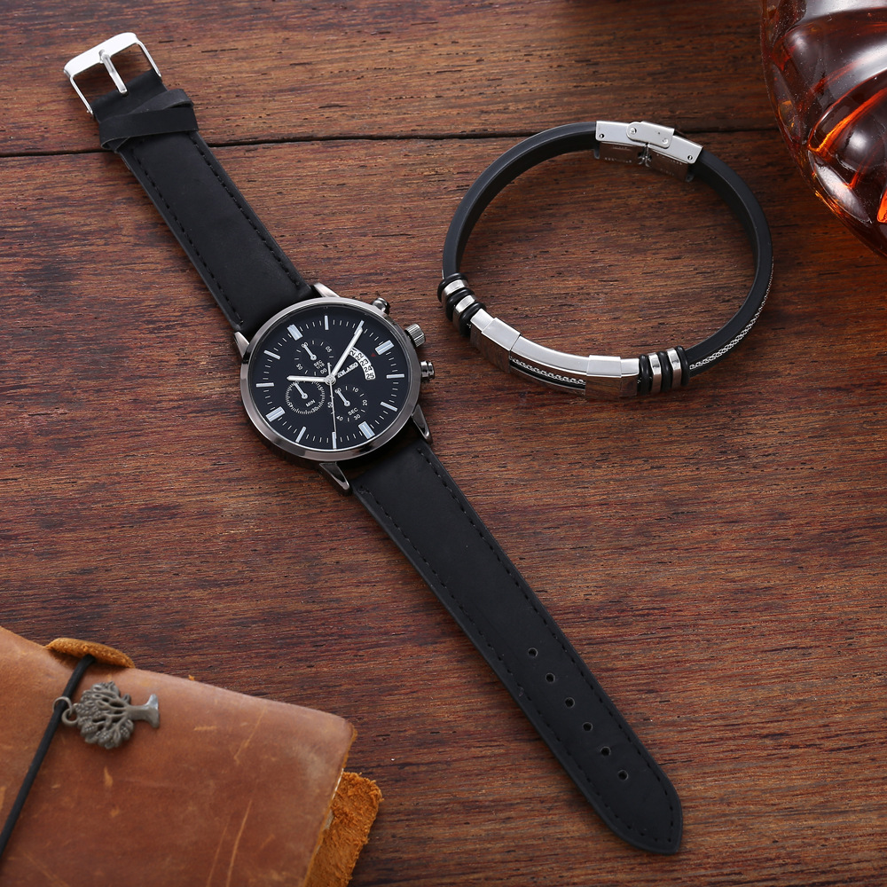 Herren Quarzuhr Mit Armband Set Für Business Und Freizeit_voghion.com