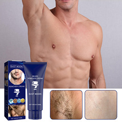 East Moon Men's Hair Removal Cream, Gentle Cleansing, Non-Irritating, for Face, Body, Underarm, and Chest Hair Removal