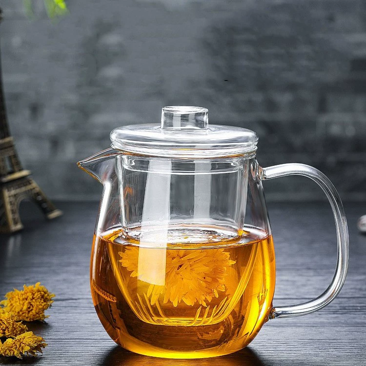 Glass teapot, liner, filter, flavored tea, increased thickness