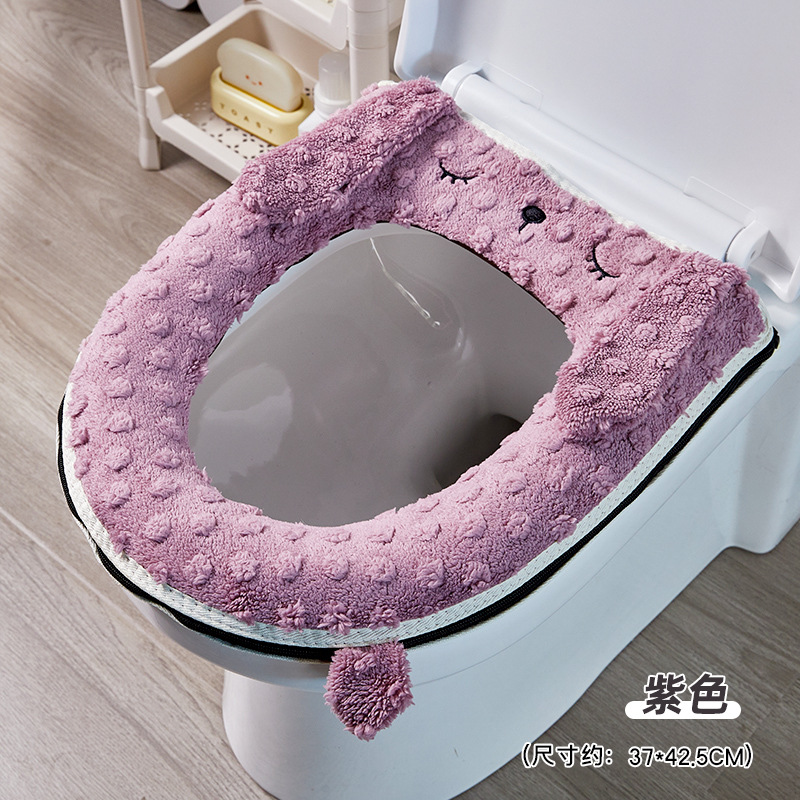 Cute conejo cremallera felpa invierno nuevo estilo de niñas encantador hogar felpa engrosado suave rodeado