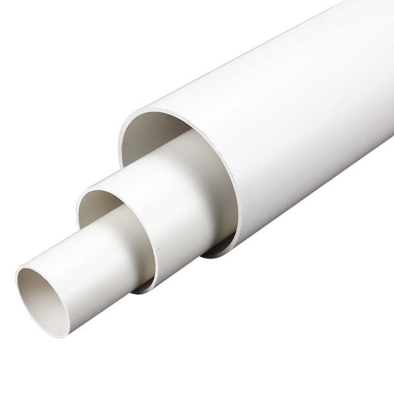 Tubería de drenaje de PVC 50 75 110 tubería de aguas residuales hogar blanco U-PVC downwater fabricante de tubería de drenaje de agua de lluvia