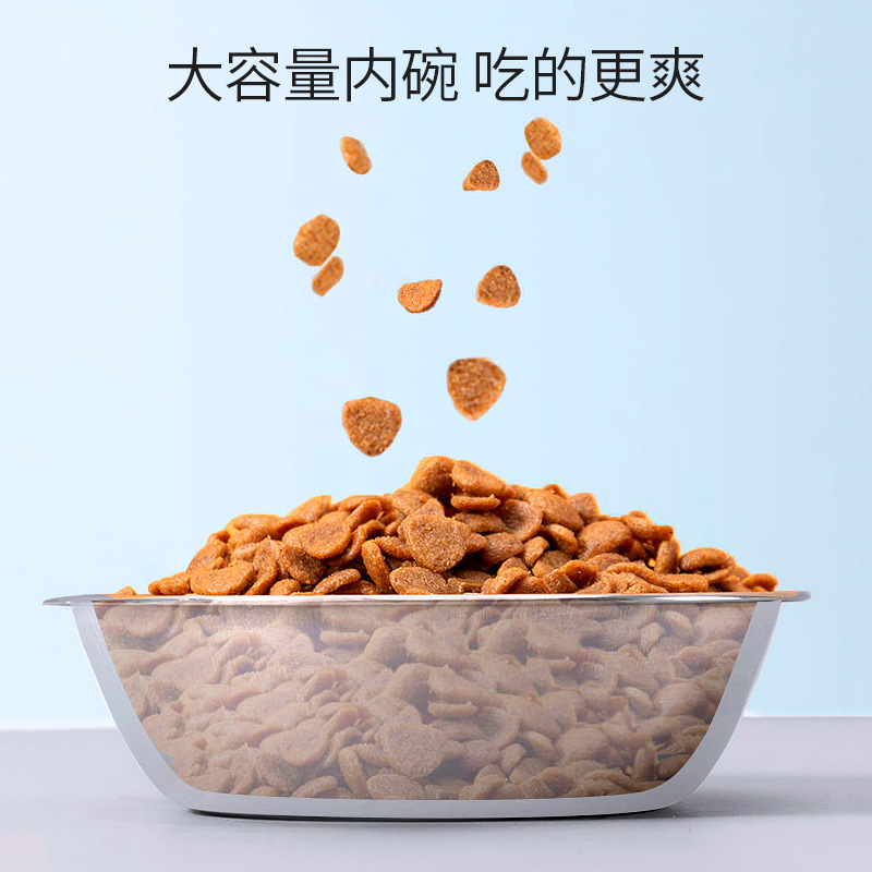 Imitación de cerámica gato tazón al por mayor impresión mascota doble tazón perro tazón gato tazón de agua alimentador de agua conjunto de alimentos para mascotas tazón de comida para perros