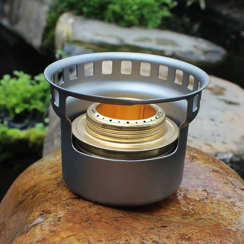 Solid liquid alcohol stove household tea making outdoor windproof snow stove portable small heating stove