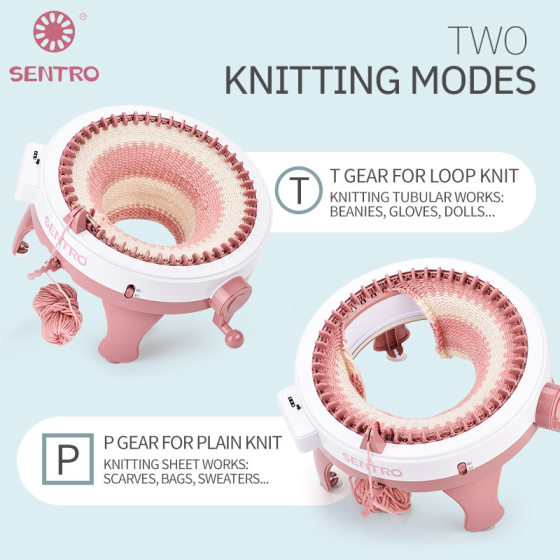 Children's Large DIY Knitting Machine 48-Pin Star Cylinder Wool Knitting Machine Knitting Wool Play House Toy