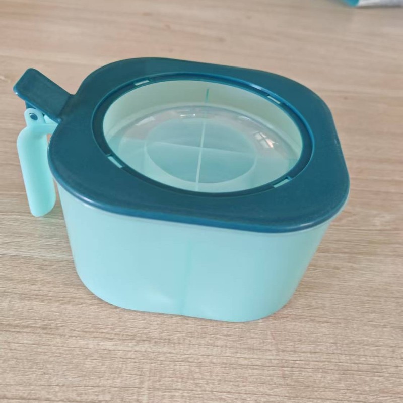 キッチン調味料ボックス蓋付き防湿調味料ボックス四格一体調味料ボックス塩味の素砂糖調味料収納ボックス|undefined