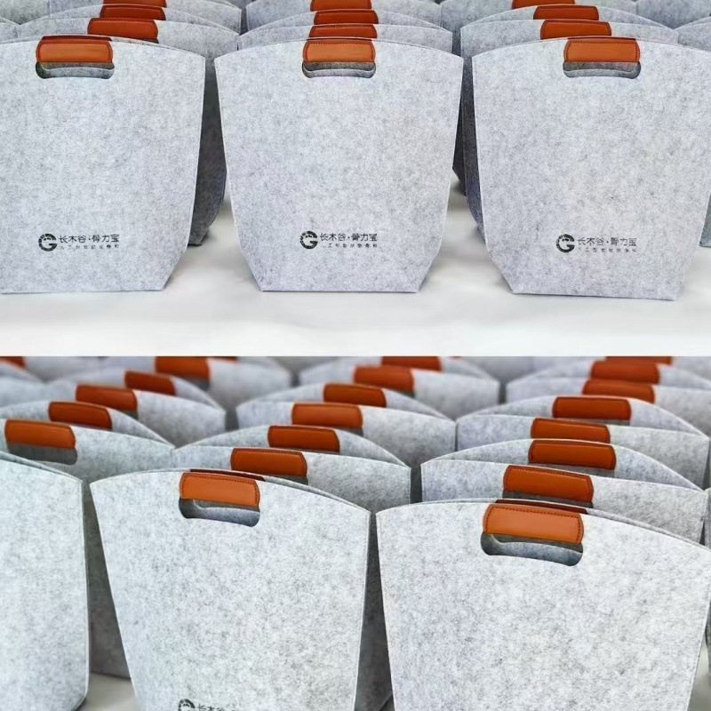 商务款手工毛毡礼品包节日福利伴手礼袋高级感手提包可加logo|undefined