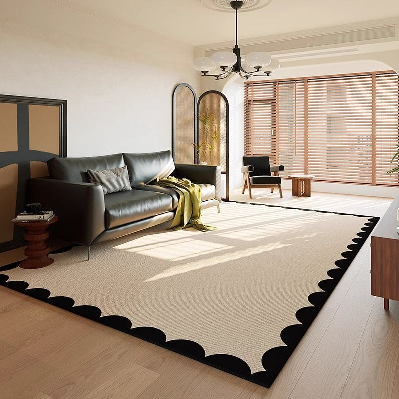 Chinese-style home carpet for living room—dirt-resistant and easy to care for; coffee table rug; non-slip, full-area crystal velvet carpet for bedrooms—dropshipping available.