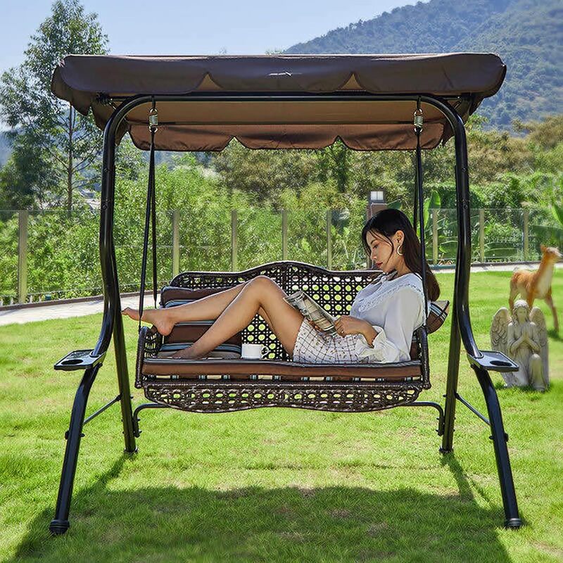 Amazonクロスボーダーホットスタイルバルコニースイングキャノピー屋外ガーデンシェーカートップカバー日よけテラス防水日よけ|undefined