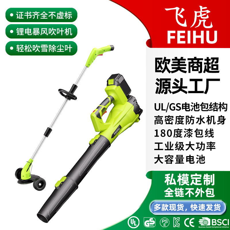 Feihu 21V Electric Blower for Home Use, Rechargeable Lithium Battery Blower, Wireless Small Dust Removal Blower, Snow and Leaf Blower