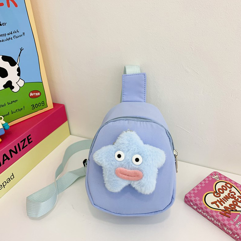 Bolsos lindos para niñas, bolsos de dibujos animados para niños, 2025 nuevos bolsos de pecho de peluche para niñas, bolsos de cambio para bebés