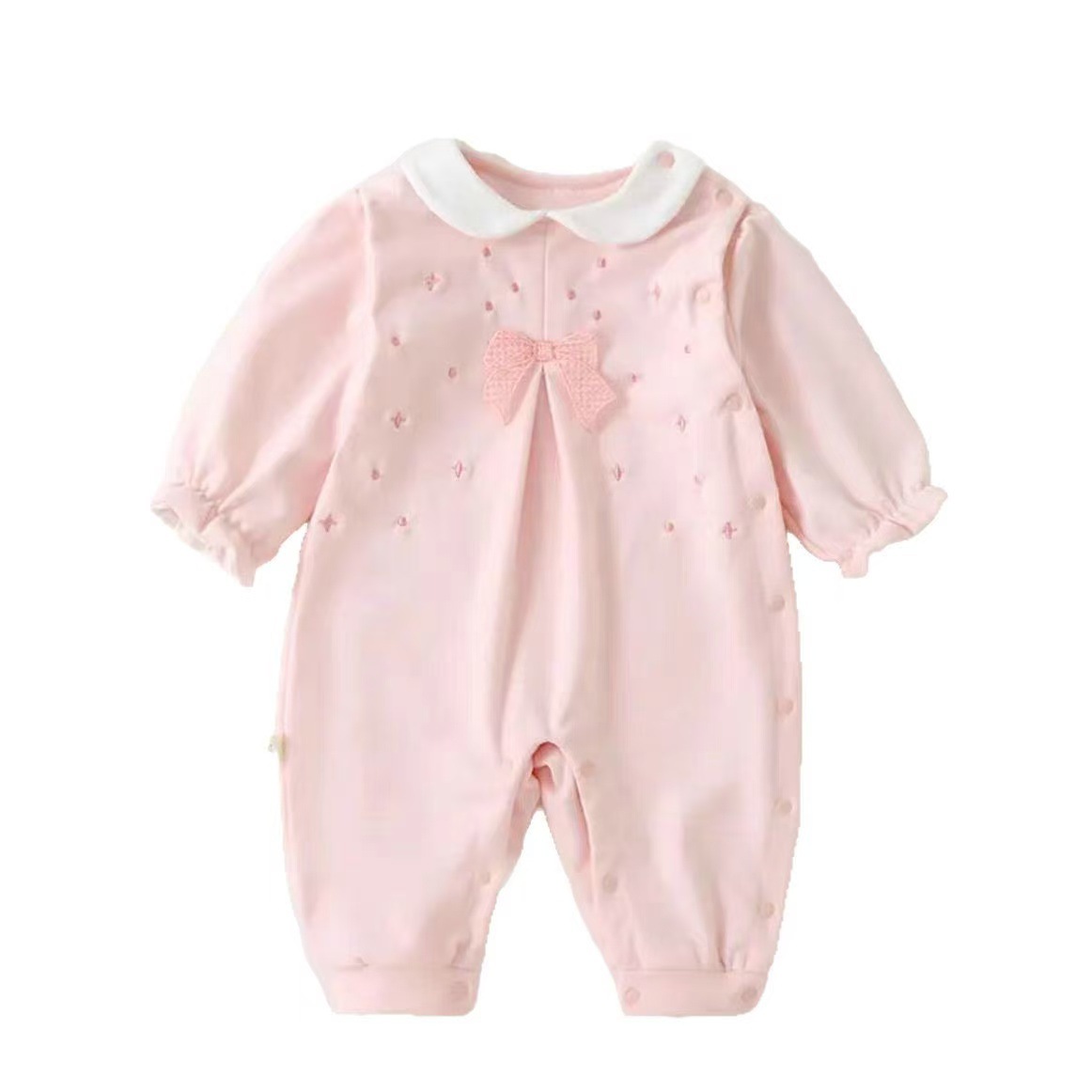 Celebridades de Internet bebé de una pieza ropa de primavera y otoño ropa de bebé luna llena bebé niña mameluco de salida primavera princesa