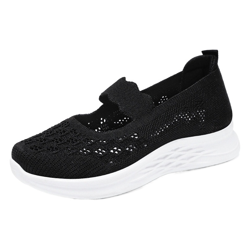 Zapatos de malla de mujer verano nuevo estilo zapatos de malla viejos zapatos de tela de Beijing zapatos de mamá de moda ventas directas de fábrica zapatos casuales de mujer