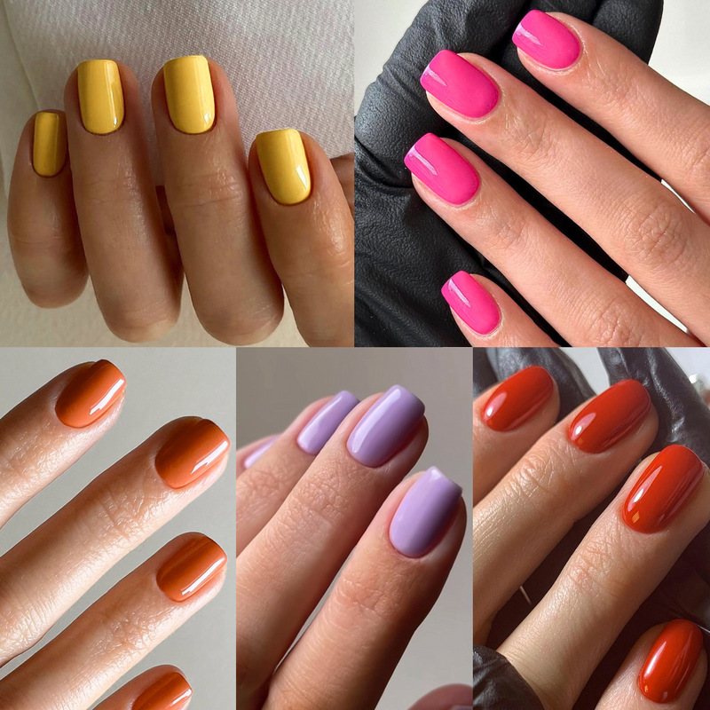 Classic Solid Color False Nail Color Nails Red Short Square Nail Wearable Nail Piece Wholesale Classic Solid Color False Nail Color Nails Red Short Square Nail Wearable Nail Piece Wholesale