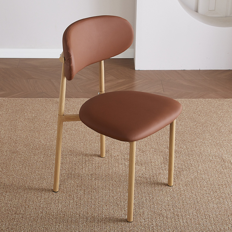 Silla de comedor práctica de viento crema silla de comedor doméstica pequeña silla moderna simple silla de restaurante de hotel de estudio