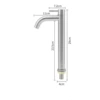 Brushed high curved mouth single cold