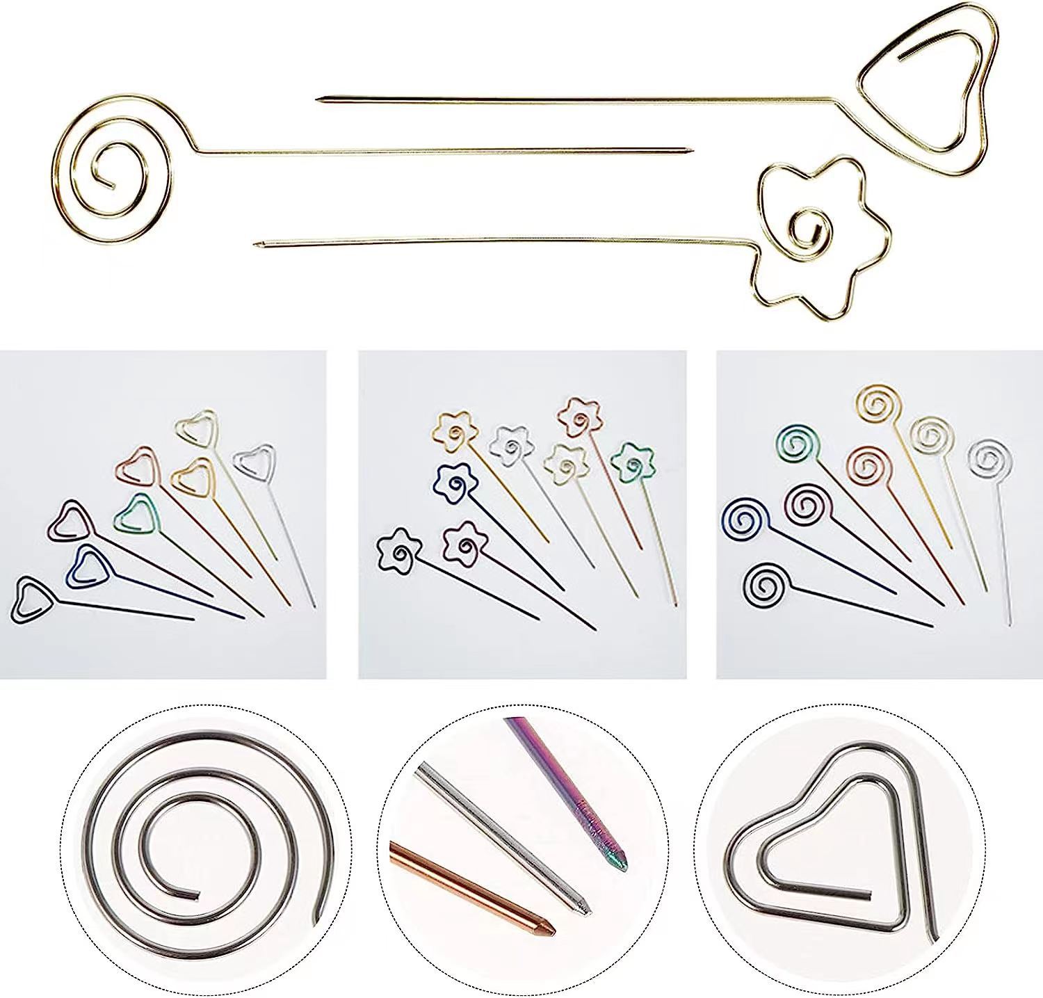 Creativo 304 de acero inoxidable aguja de fruta cóctel palillo de dientes en stock postre decorativo plato de fruta palo de fruta