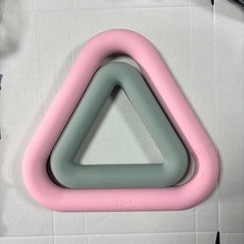 厂家直发三角铁环瑜伽健身负重运动训练硅胶哑铃男女通用便携器材