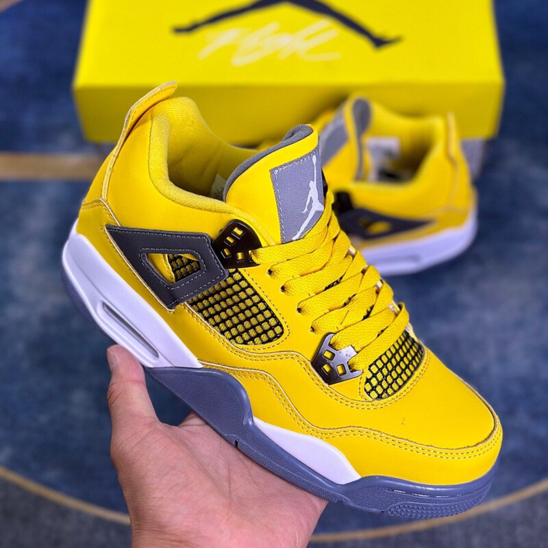 Putian Pure Original Aj4 Men's Casual Shoes Winter Retro Shock-Absorbing Sneakers Same Style as Yuanyang Paris Basketball Shoes