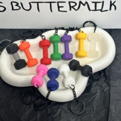 キーアクセサリーiu系かばん掛け小ダンベルシンプルオシャレフィットネス愛好家専用コーデュロイ