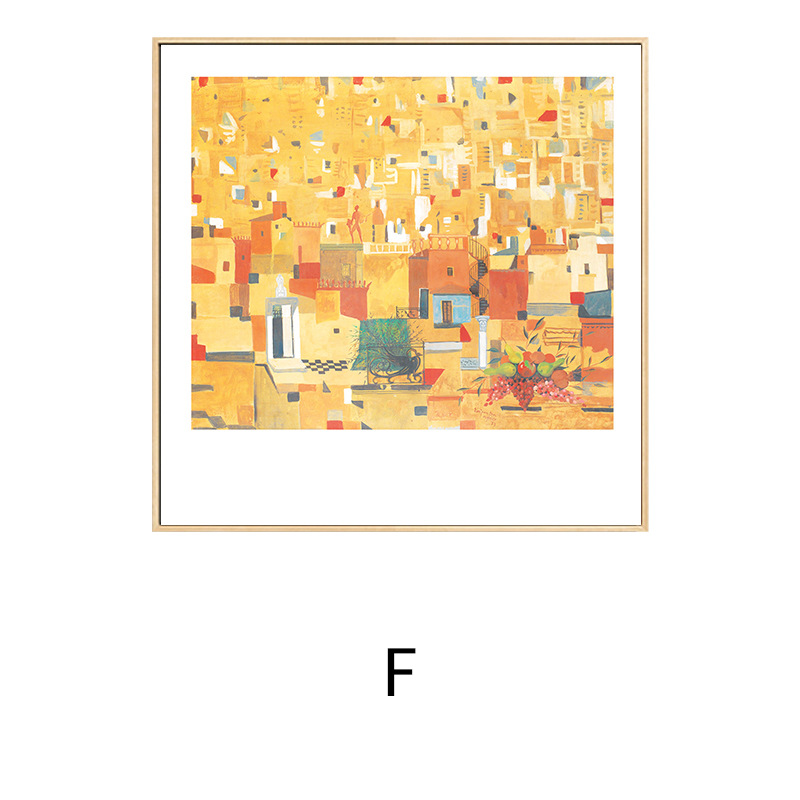 Spiros Niche Light Luxury Art Decorative Painting Living Room Painting Dining Room Square Landscape Painting Bedroom Mural Painting