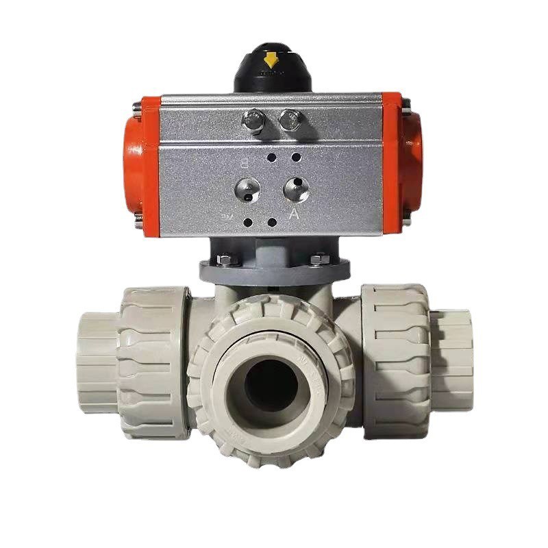 PP三通球阀PPH气动三通球阀PPH电动三通球阀PPH三通阀