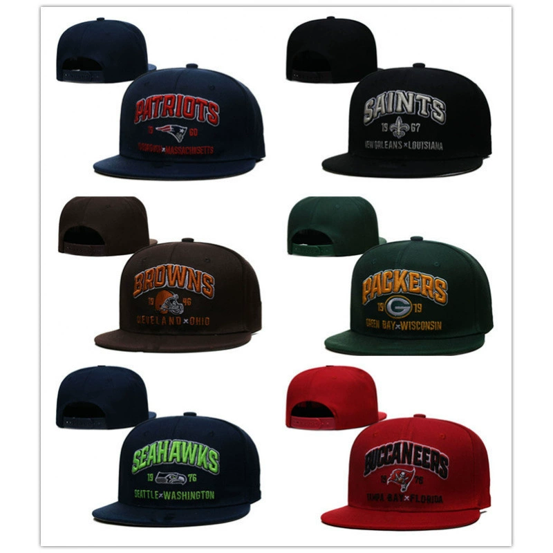 Новинка 2022 года, шляпа для регби-лиги, модная шляпа с широкими полями для защиты от солнца, купольная шляпа в стиле хип-хоп с плоскими полями и вышивкой