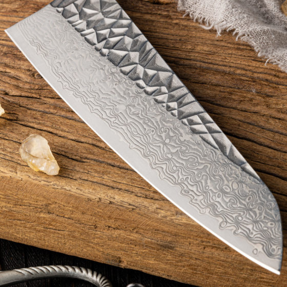 67th Floor Damascus Steel Kitchen Knife Household Chef's Knife Chef's Knife Women's Special Slicing Knife Kitchen Cooking Knife