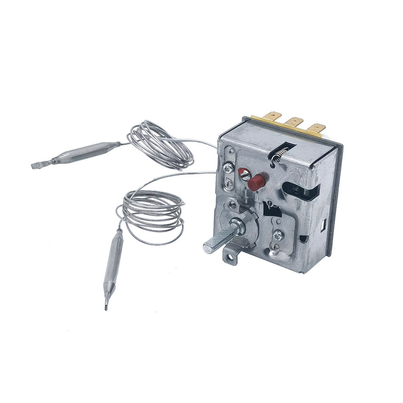 Industrial Electric Heater Water Heater Sauna Three-Phase Adjustable Thermostat Temperature Limiter Dual-Control Temperature Control Switch Thermostat