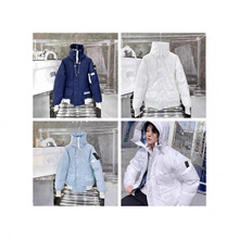 2026秋冬爆款大鹅鸭毛01款冰川系列飞行夹克白鸭绒羽绒纯色气质