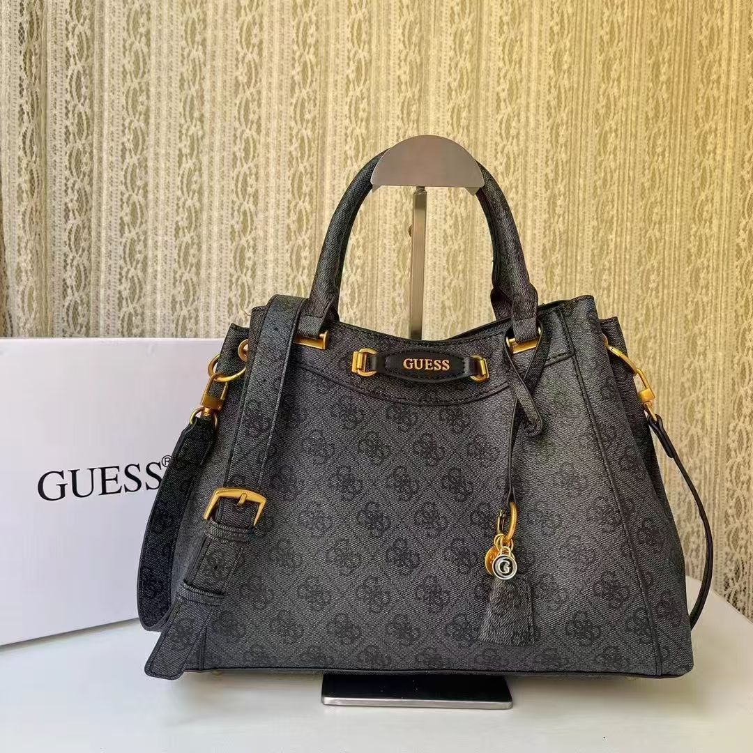 GUESS Satchel Monogram Canvas