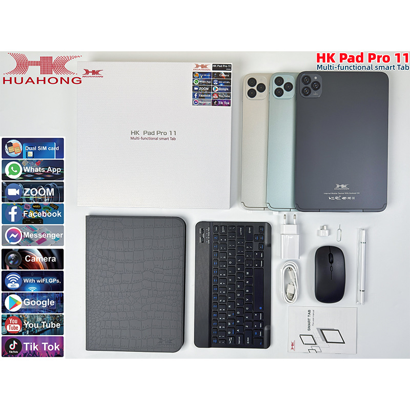 Qiao Bangzhu's New Hk Pad Pro11 Tablet 4+64 Large Memory 5g Card Full Network Access Independent Download