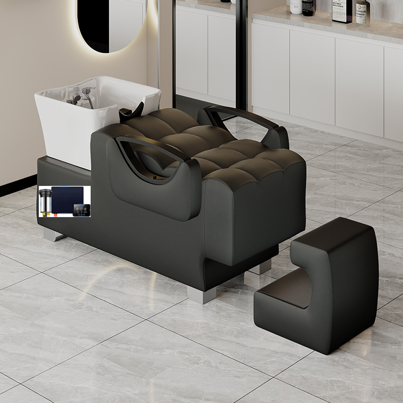 Media luna negra burbuja asiento negro + calentador de agua