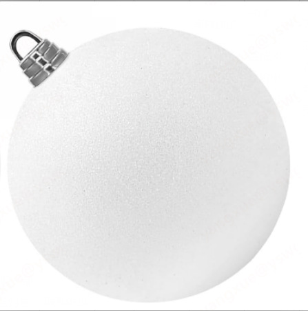 Gran bola de Navidad galvanizada polvo de pulverización de polvo de cebolla polvo brillante bola de decoración mate diámetro de bola de onda 3CM-60CM