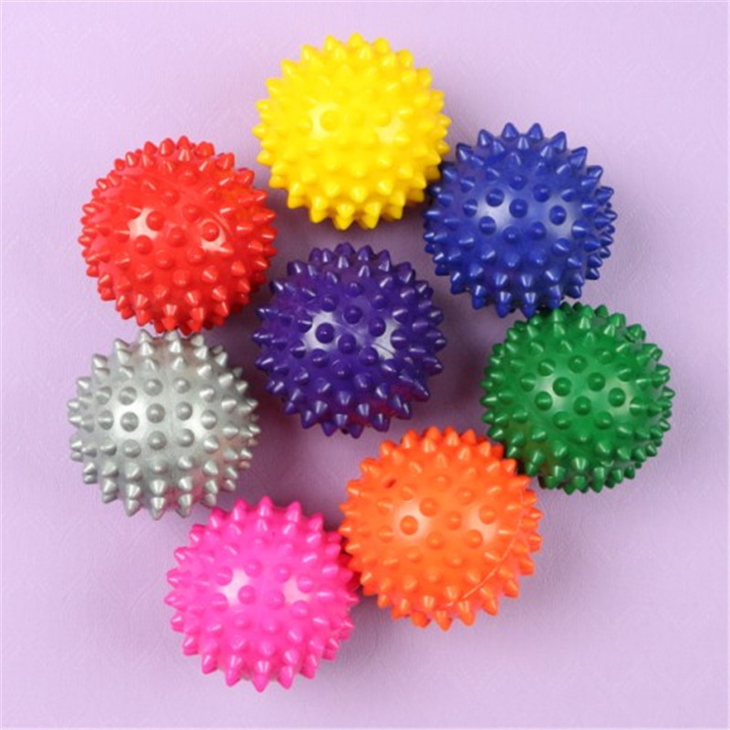 Wholesale 7cm short spine yoga massage ball, muscle relaxation fascia ball, foot massage fitness ball, hand and foot hedgehog ball