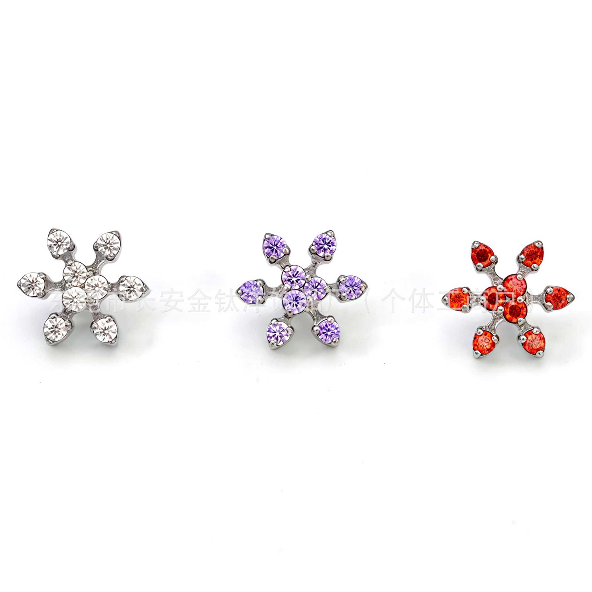 Pointed titanium steel lip stud product view