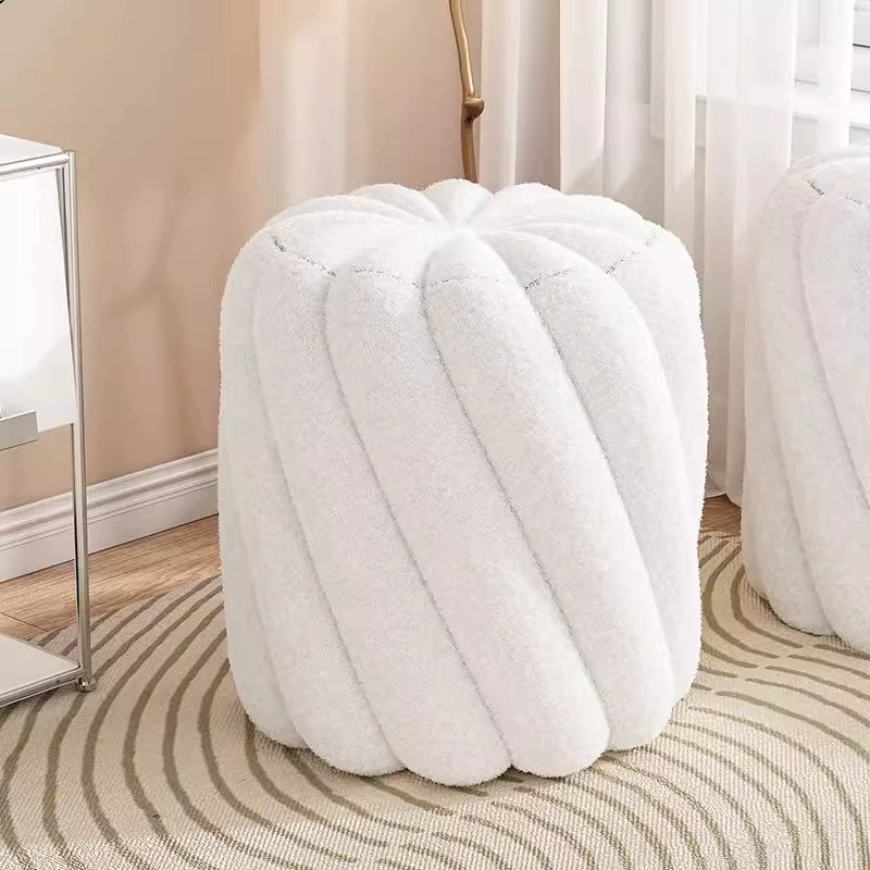 Легкий экстравагантный стул сетка красный круглый стул для девочек спальня косметическое кресло для хранения ногтей простой туалетный столик короткий стул