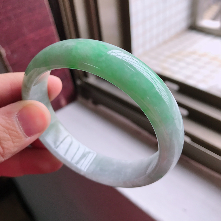 Natural Burmese Type A Jadeite Bracelet Jade Bangle_voghion.com