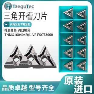 Tegu Groove Type Triangular Groove Cnc Blade Tnmg160404R/L-Vf Fsct3000 Metal Ceramic