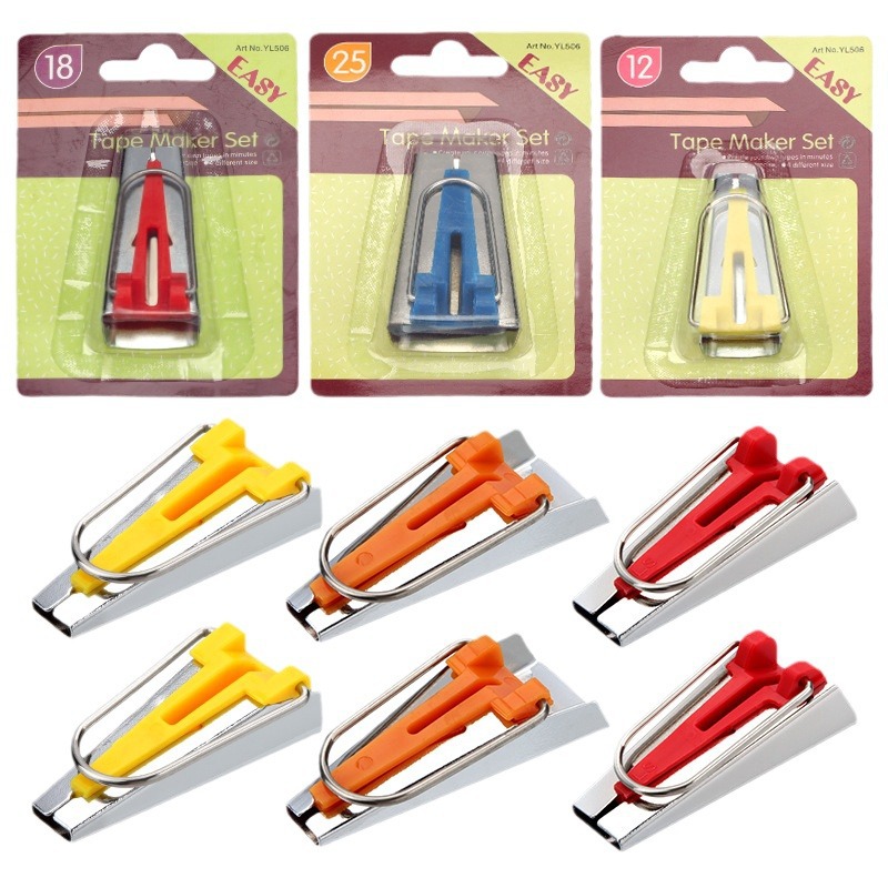 Herramientas de mosaico DIY fabricantes de cinta de bordes de bordes de 6 - 25mm tubo de tracción de tela de mosaico pie de presión de clip pequeño