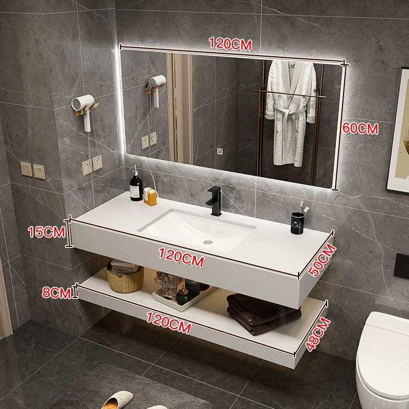 120cm con espejo cuadrado inteligente