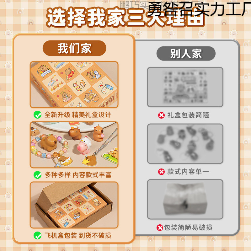 カピバラ ブラインドボックス ホールインザウォール かわいいおもちゃ 子供用 サプライズ ポケ ポケ 学生のご褒美 ギフト|undefined