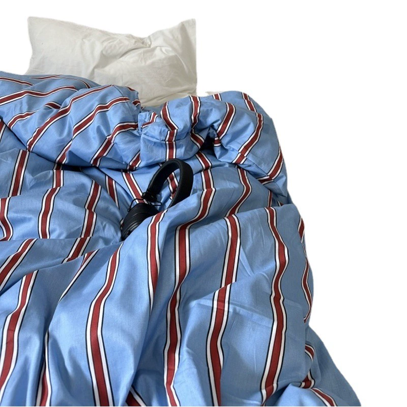 Ins Хлопковый пододеяльник с цветочным рисунком Хлопковый двойной 200x230 Одиночный пододеяльник 150x200 см Одиночная наволочка